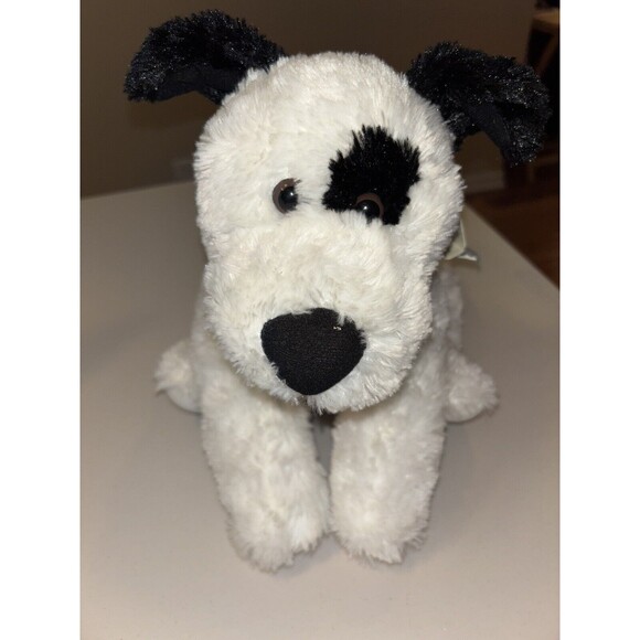Toys R Us Animal Alley Plush Puppy Dog Black and White Stuffed Animal Toy - Picture 6 of 13